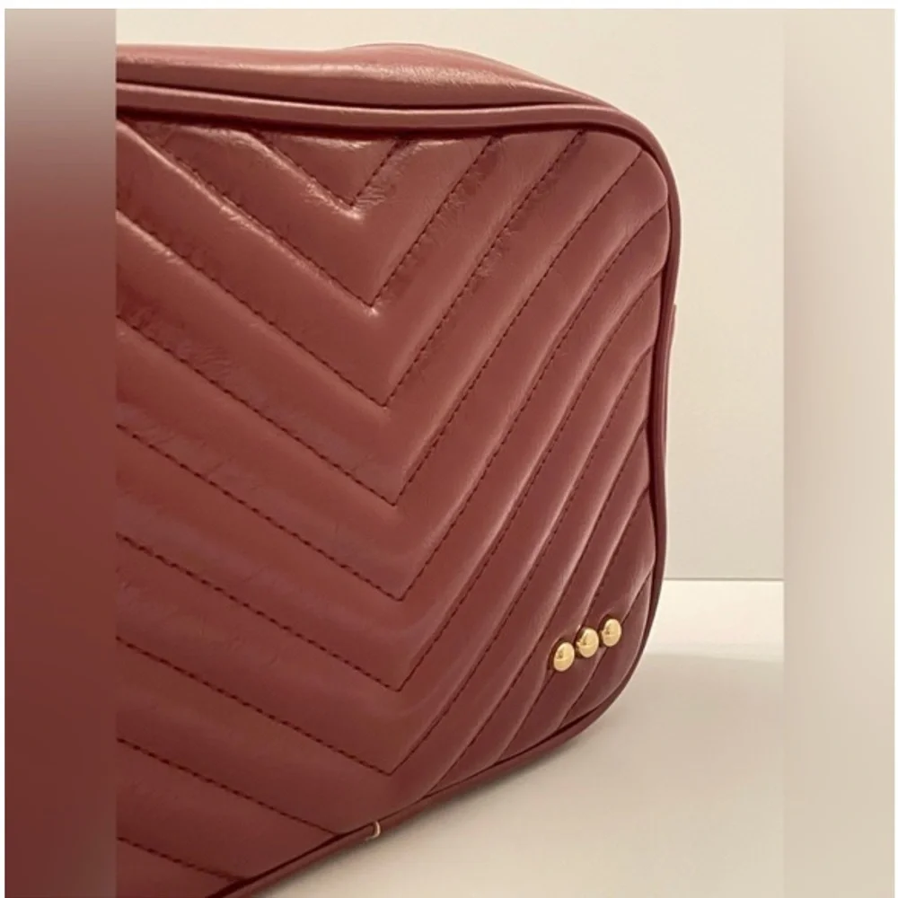 Ruby Quilted Leather Camera Bag (Anthropologie Brand)